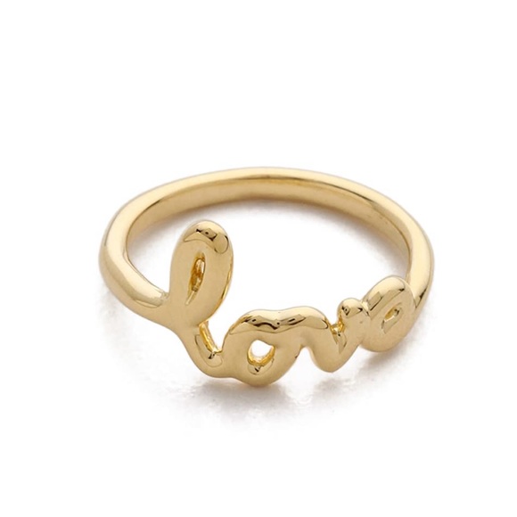 Sarah Chloe gold plated Love Ring size 6 - Picture 3 of 8